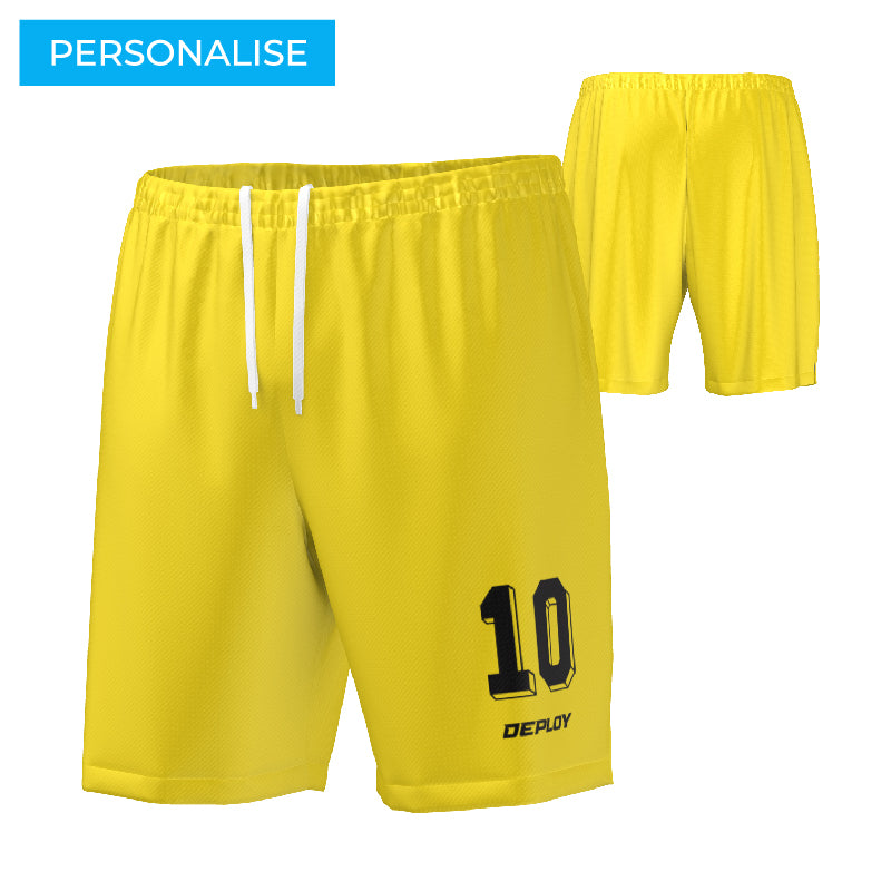 FOOTBALL SHORTS - 1 YELLOW