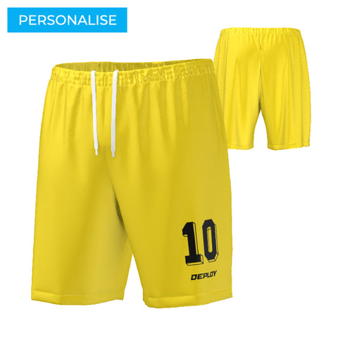 FOOTBALL SHORTS - 1 YELLOW