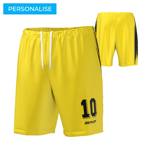 FOOTBALL SHORTS - 2 YELLOW