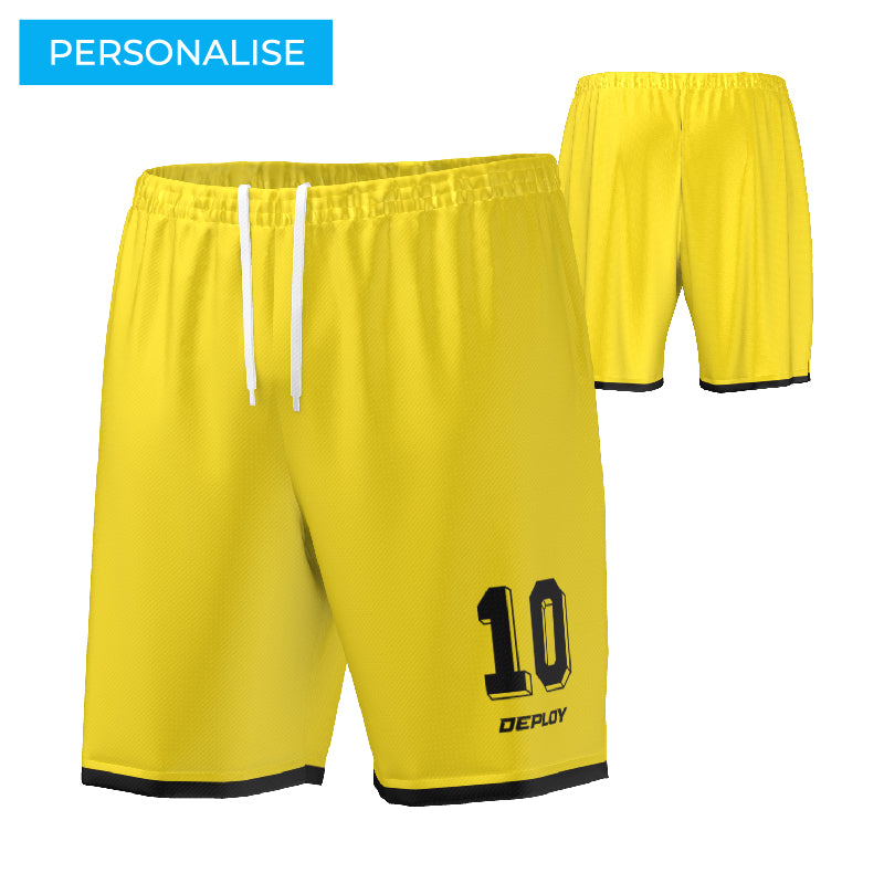 FOOTBALL SHORTS - 3 YELLOW