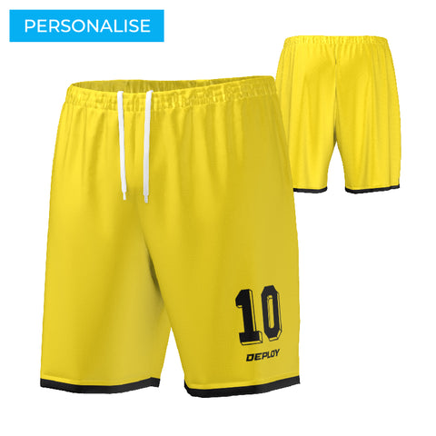 FOOTBALL SHORTS - 3 YELLOW