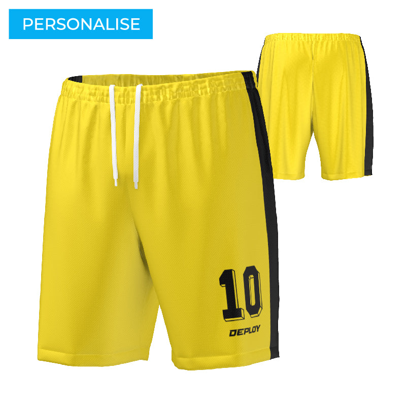 FOOTBALL SHORTS - 5 YELLOW