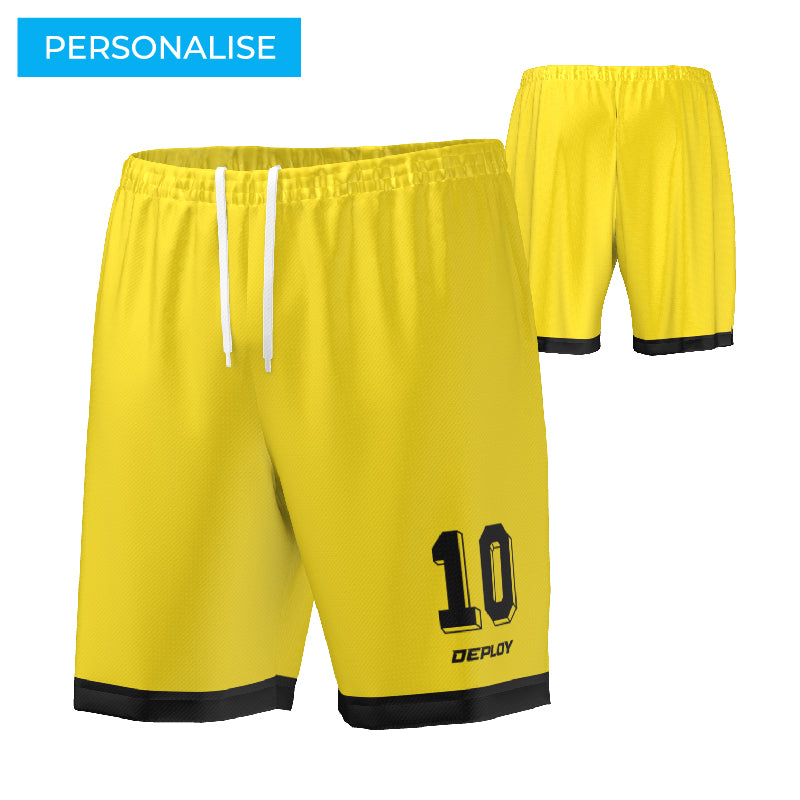 FOOTBALL SHORTS - 8 YELLOW