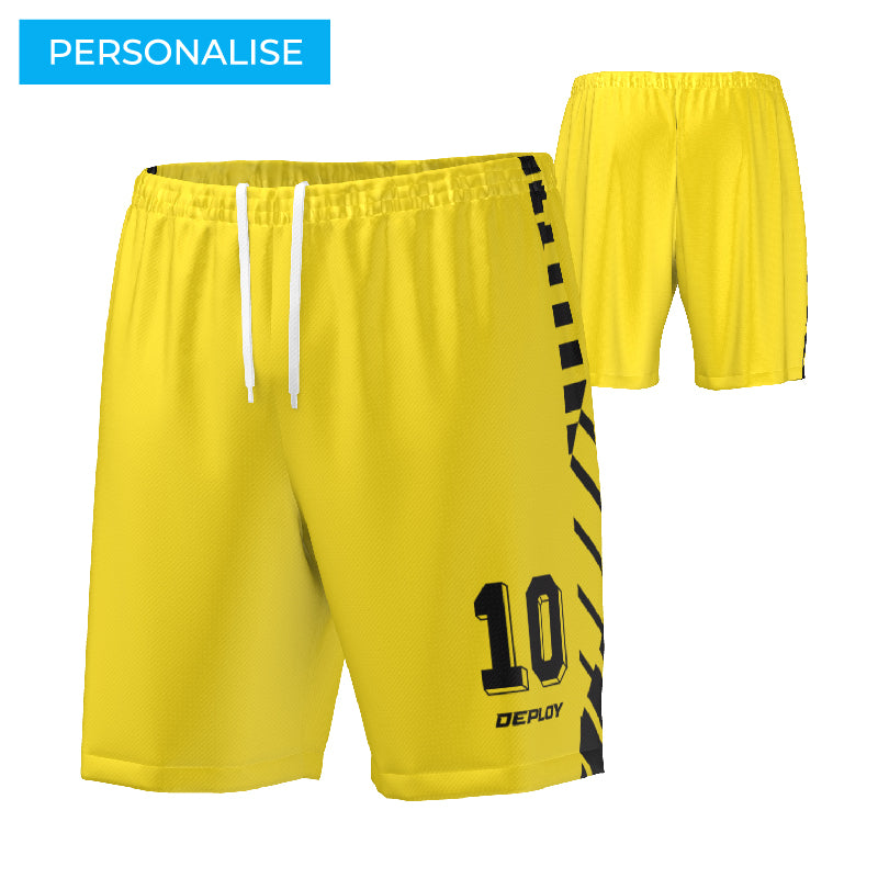 FOOTBALL SHORTS - 9 YELLOW
