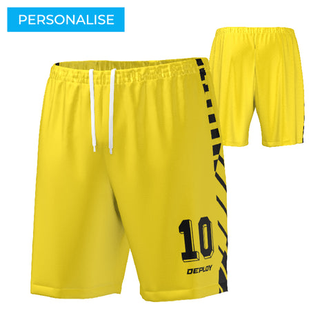 FOOTBALL SHORTS - 9 YELLOW