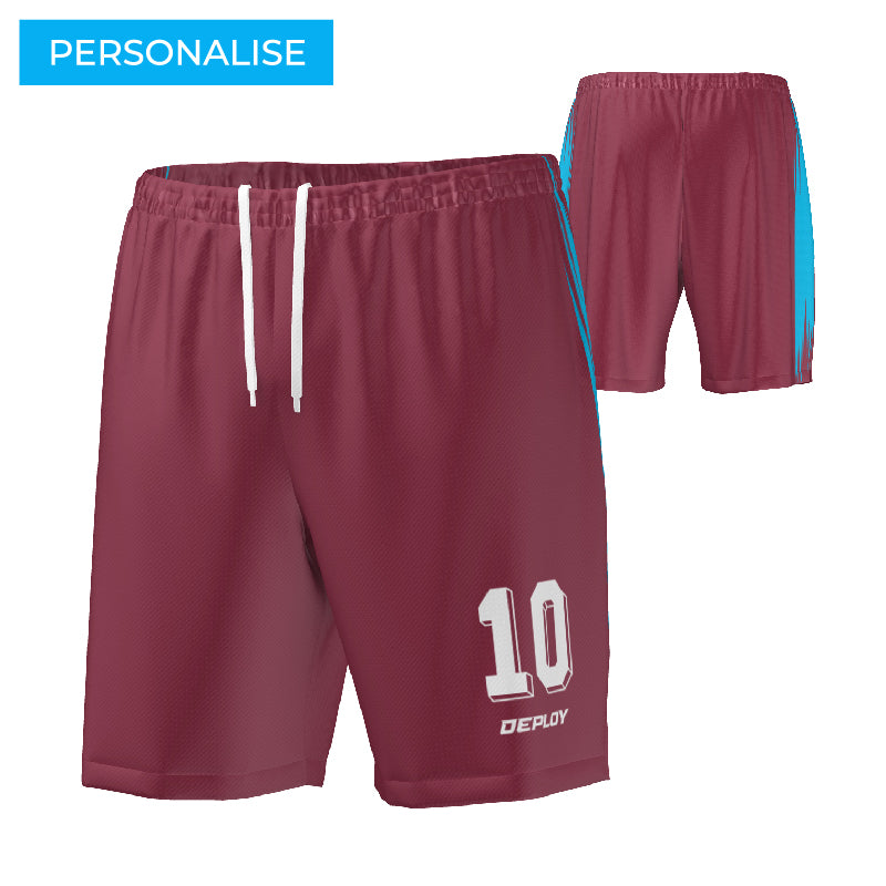 FOOTBALL SHORTS MAROON 2