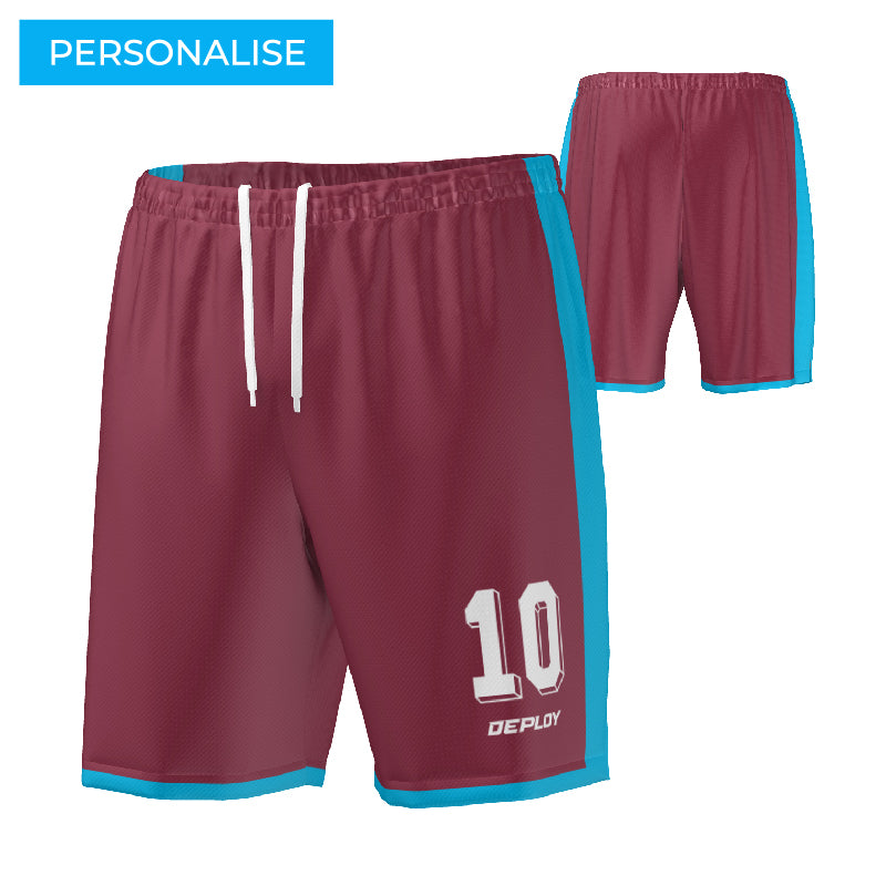 FOOTBALL SHORTS MAROON 4