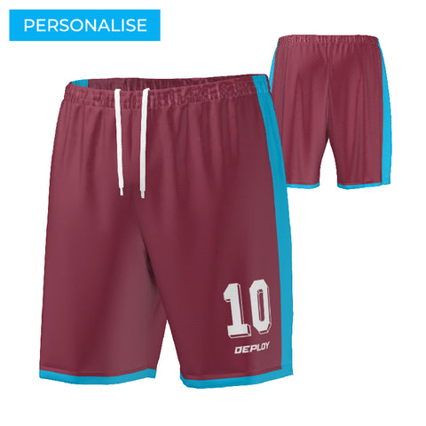 FOOTBALL SHORTS MAROON 4