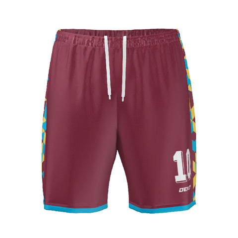 FOOTBALL SHORTS MAROON 6