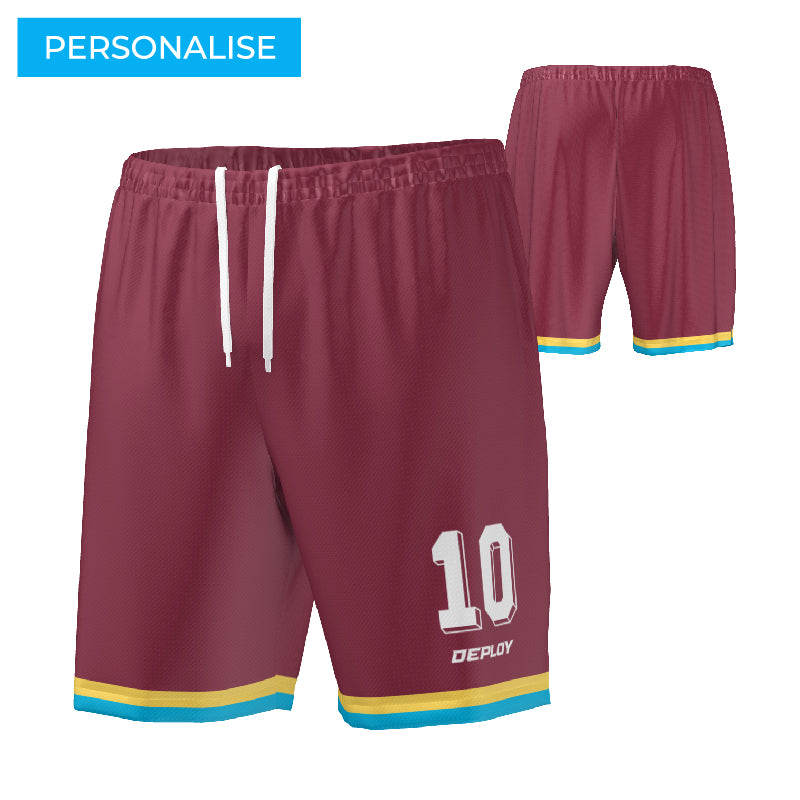 FOOTBALL SHORTS MAROON 8