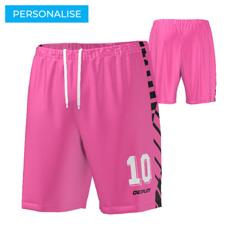 FOOTBALL SHORTS - PINK 9