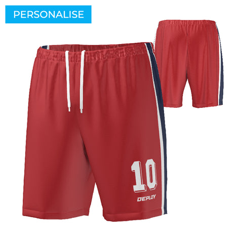 FOOTBALL SHORTS -  RED 5