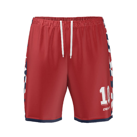 FOOTBALL SHORTS -  RED 6