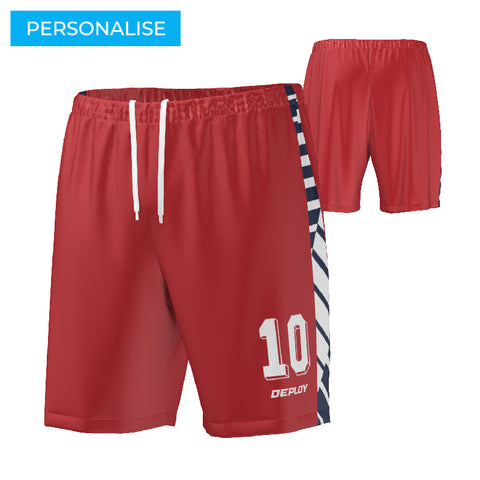 FOOTBALL SHORTS -  RED 7
