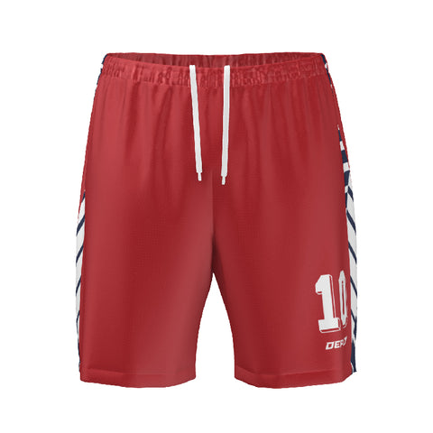 FOOTBALL SHORTS -  RED 7