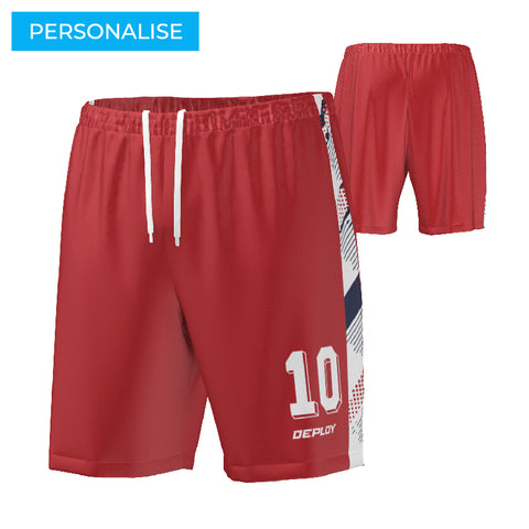 FOOTBALL SHORTS -  RED 10