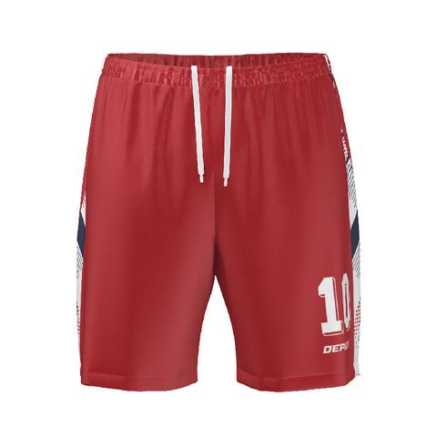 FOOTBALL SHORTS -  RED 10