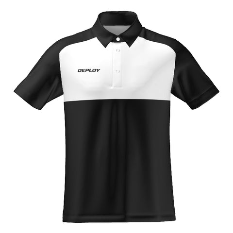 BREEZE POLO - UNISEX - BLACK & WHITE 5