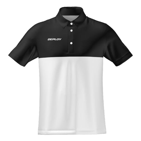 BREEZE POLO - UNISEX - BLACK & WHITE 11