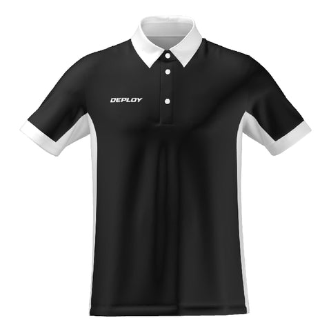 BREEZE POLO - UNISEX - BLACK & WHITE 14