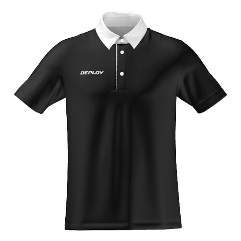 BREEZE POLO - UNISEX - BLACK & WHITE 6