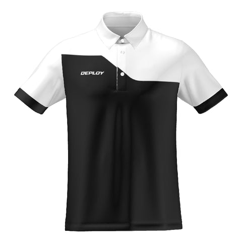 BREEZE POLO - UNISEX - BLACK & WHITE 8