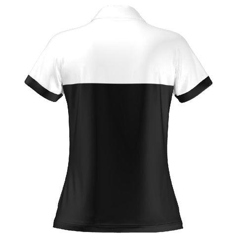 BREEZE POLO - WOMEN'S - BLACK & WHITE 8