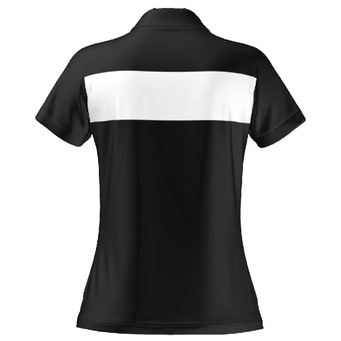 BREEZE POLO - WOMEN'S - BLACK & WHITE 9