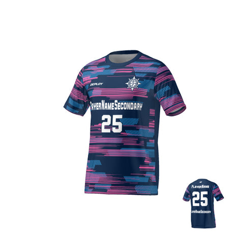 Flight Jersey Glitch - Navy & Pink