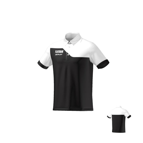 BREEZE POLO - UNISEX - BLACK & WHITE 8