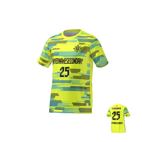 Flight Jersey Glitch - Neon Yellow