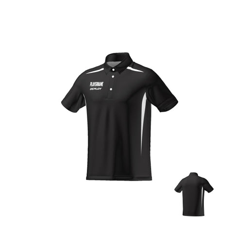 BREEZE POLO - UNISEX - BLACK & WHITE 2