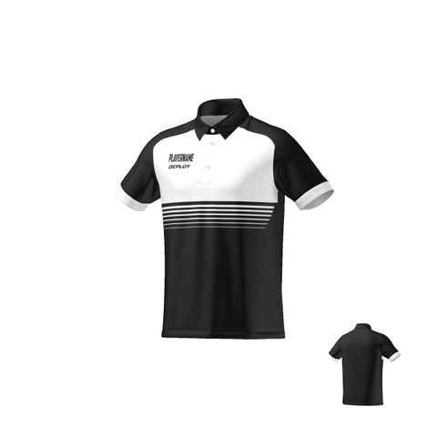 BREEZE POLO - UNISEX - BLACK & WHITE 10