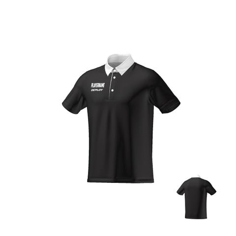 BREEZE POLO - UNISEX - BLACK & WHITE 6