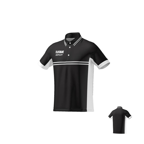 BREEZE POLO - UNISEX - BLACK & WHITE 13