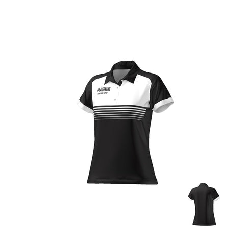 BREEZE POLO - WOMEN'S - BLACK & WHITE 10