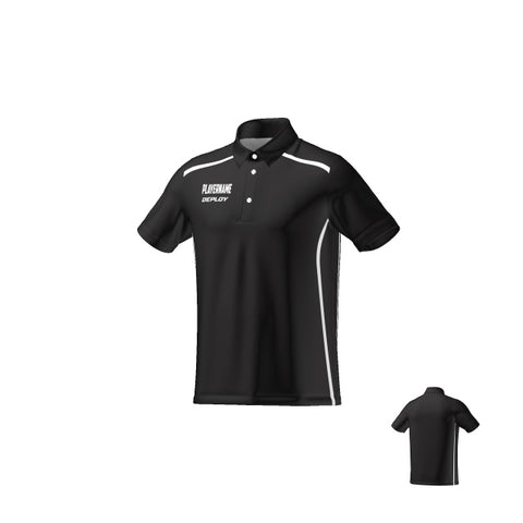 BREEZE POLO - UNISEX - BLACK & WHITE 3