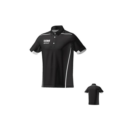 BREEZE POLO - UNISEX - BLACK & WHITE 12