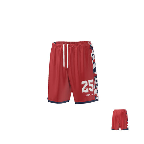 FOOTBALL SHORTS -  RED 6