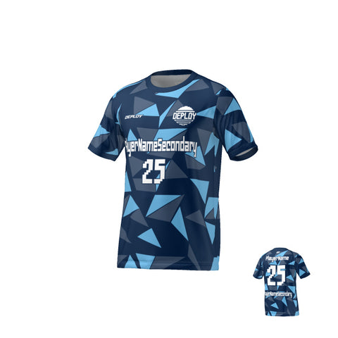 Flight Jersey Fragments - Navy & Sky Blue