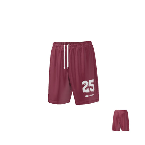 FOOTBALL SHORTS MAROON 1