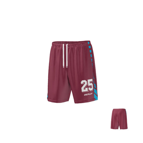 FOOTBALL SHORTS MAROON 9