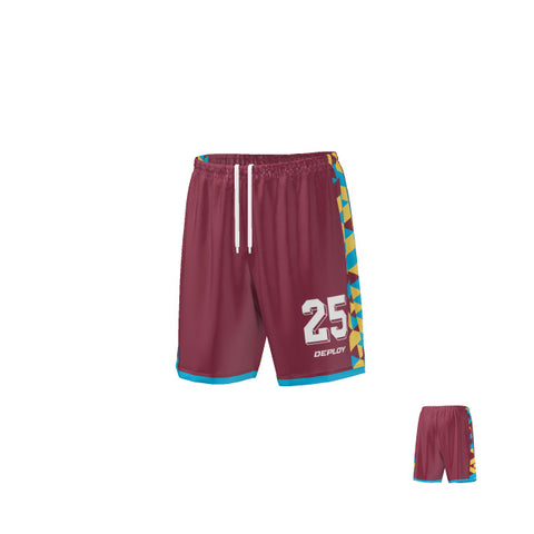 FOOTBALL SHORTS MAROON 6