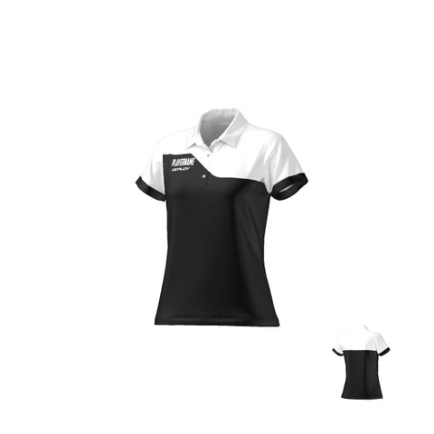 BREEZE POLO - WOMEN'S - BLACK & WHITE 8