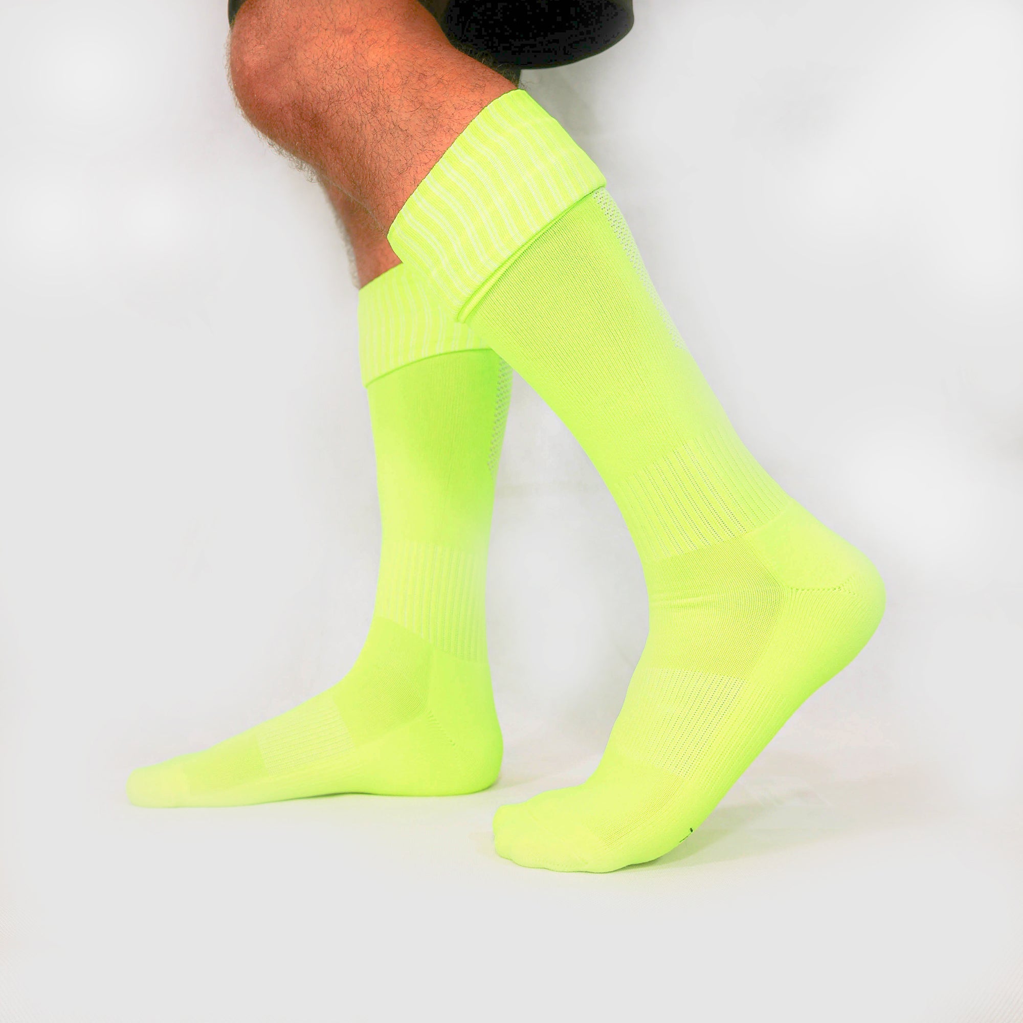 Classic Football Socks - Neon Yellow - deployperformance